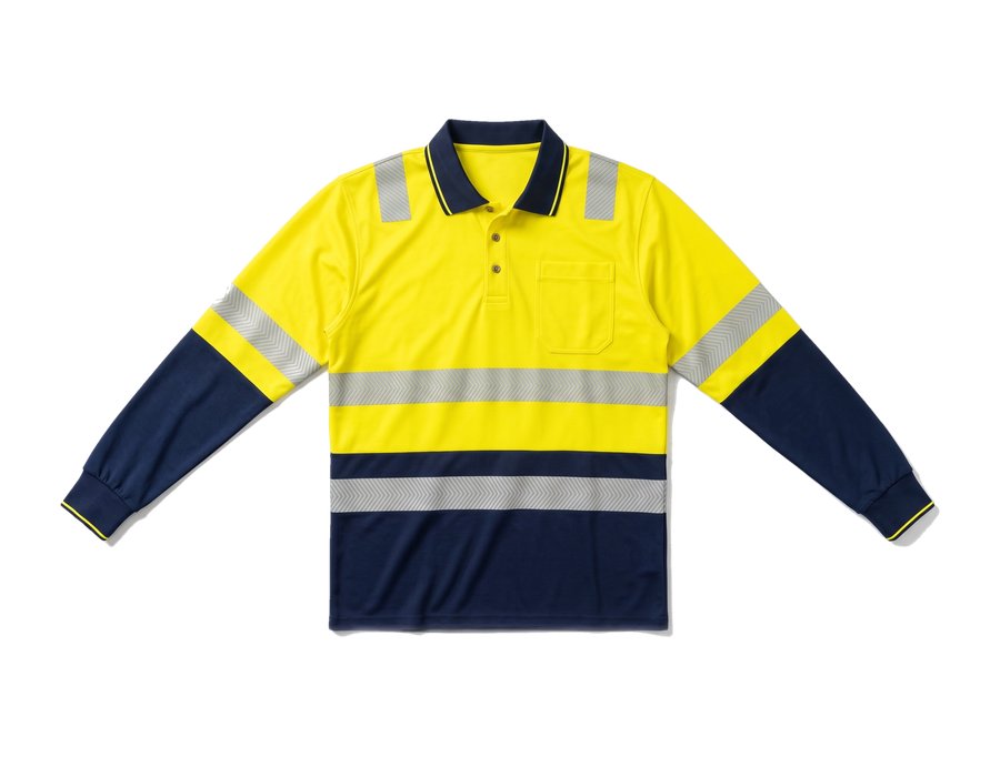 Yellow Hi Vis Long Sleeve Shirt PPE and workwear Ghana