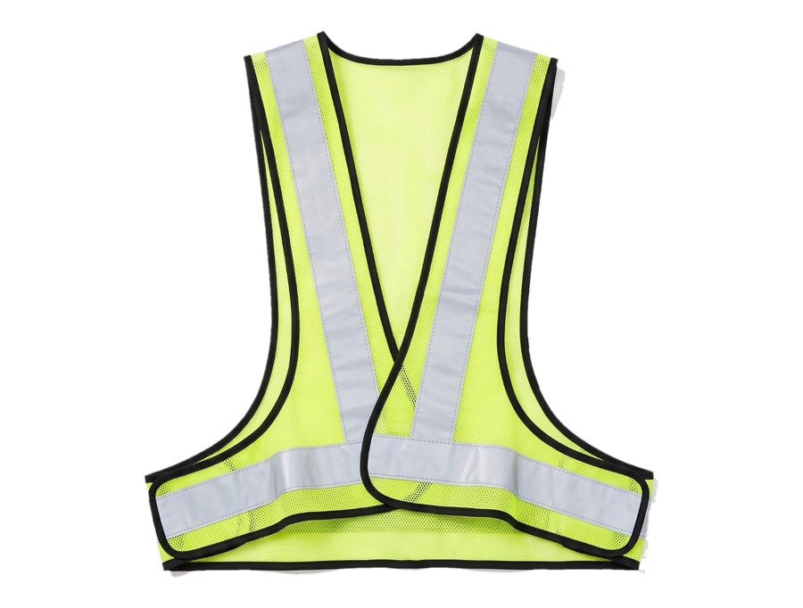 Cross Strap Hi Vis Vest Lime Mesh PPE and workwear Ghana