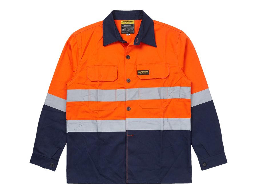 Safety Boy Orange Hi Vis Heavy Jacket PPE and workwear Ghana