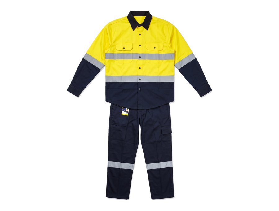 Yellow Hi Vis Work Set PPE and workwear Ghana