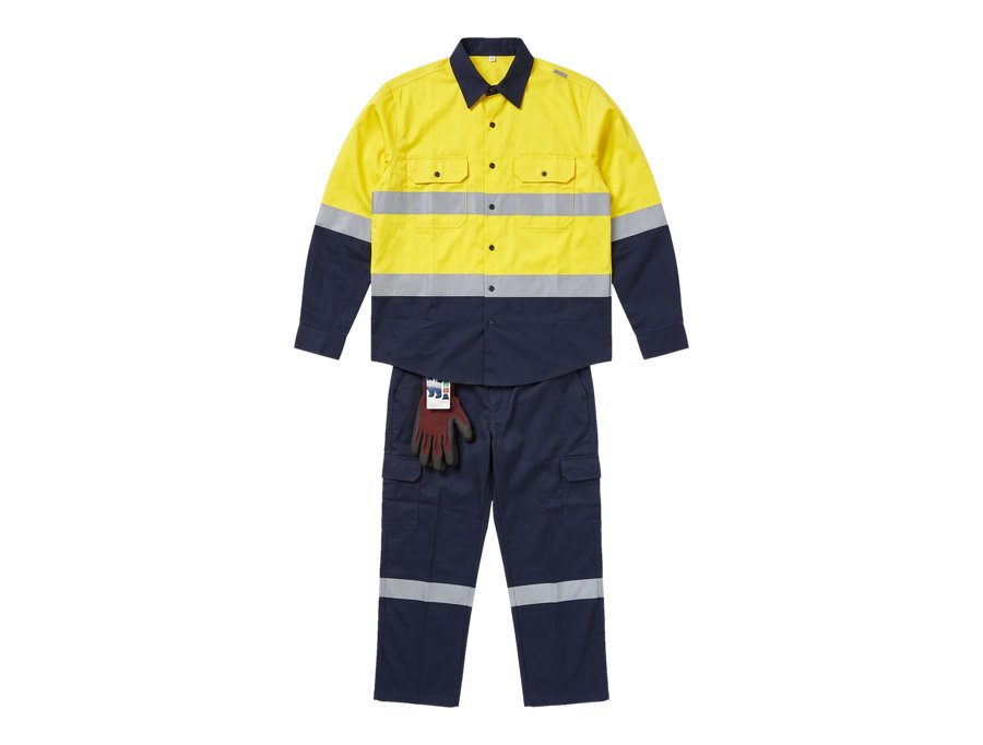 Yellow Hi Vis Reflective Pants Set PPE and workwear Ghana
