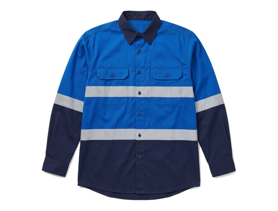 Royal Blue Reflective Work Shirt PPE and workwear Ghana