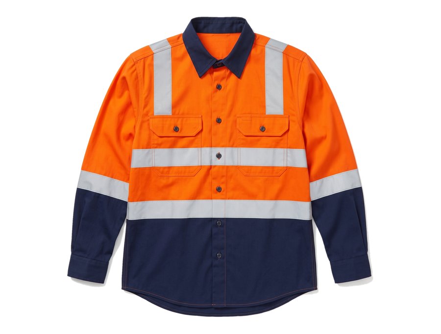 Orange Hi Vis Reflector Shirt PPE and workwear Ghana